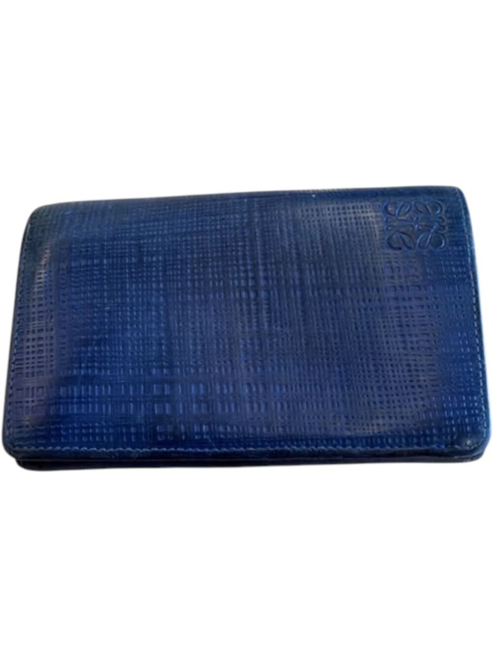 659157CR C1 Loewe Wallet Blue Leather